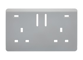 Light Grey Spare Plate Wiring Accessories Trendi Decorative Screwless